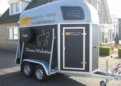 paarden trailer belettering
