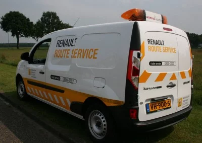 Service wagen renault belettering
